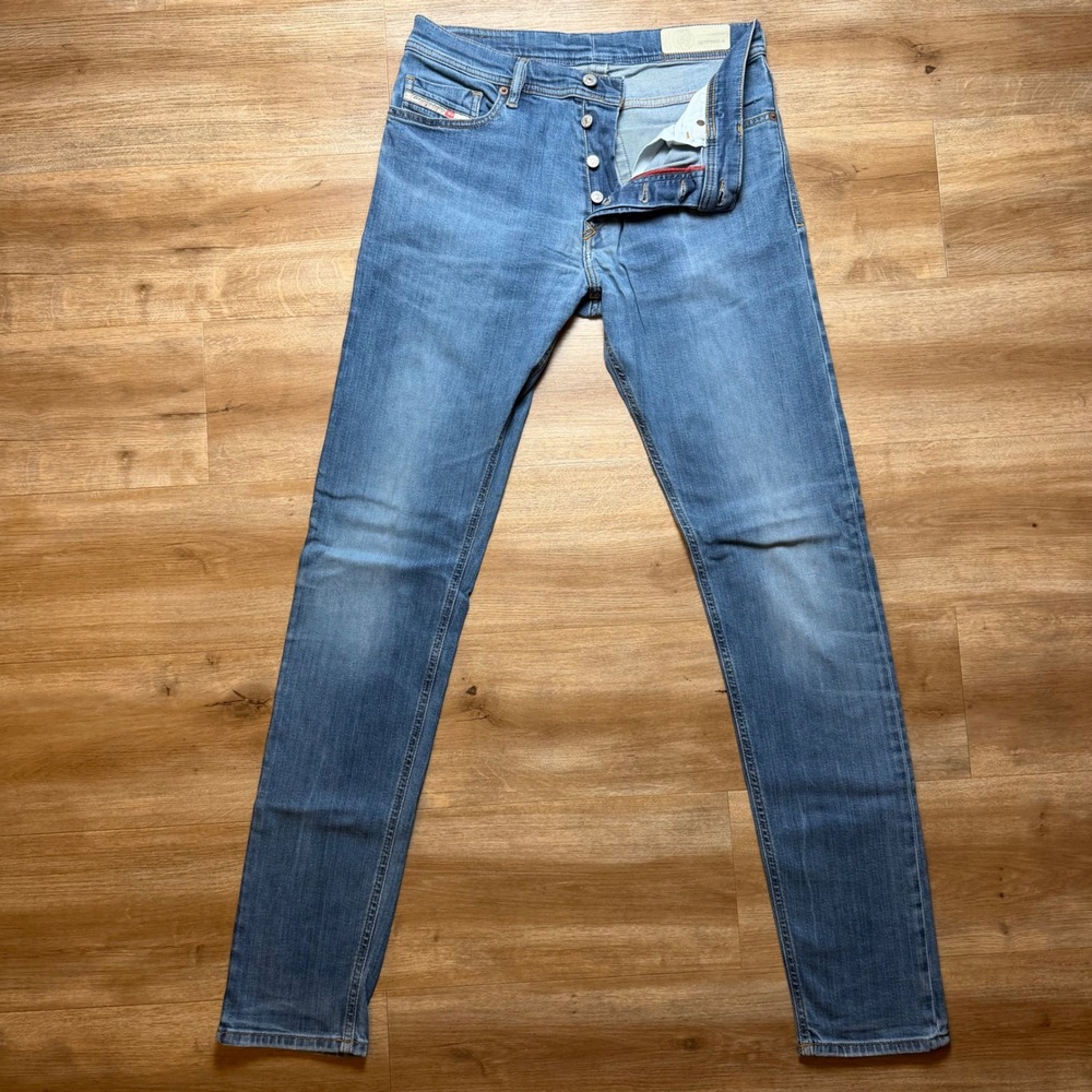 Diesel Tepphar-X Jeans Mens 33x34 Blue Slim Carrot Fit Stretch Denim Pants 083AT